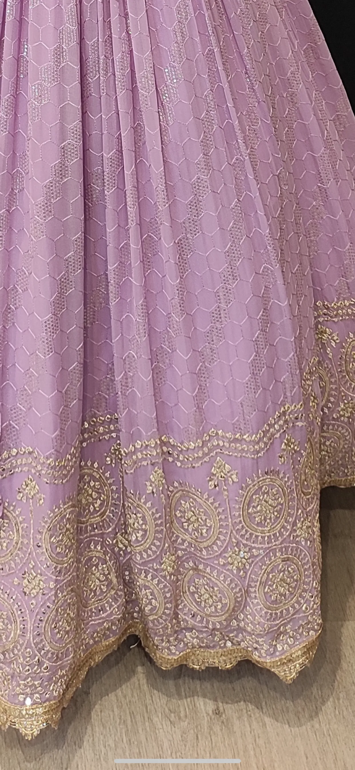 Georgette Lehenga Choli with Hand Embroidery