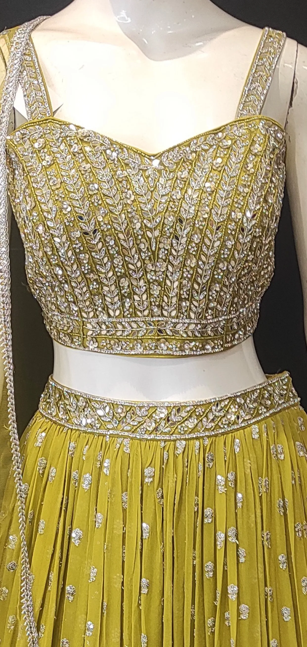 Georgette  Lehenga Choli With Net Dupatta