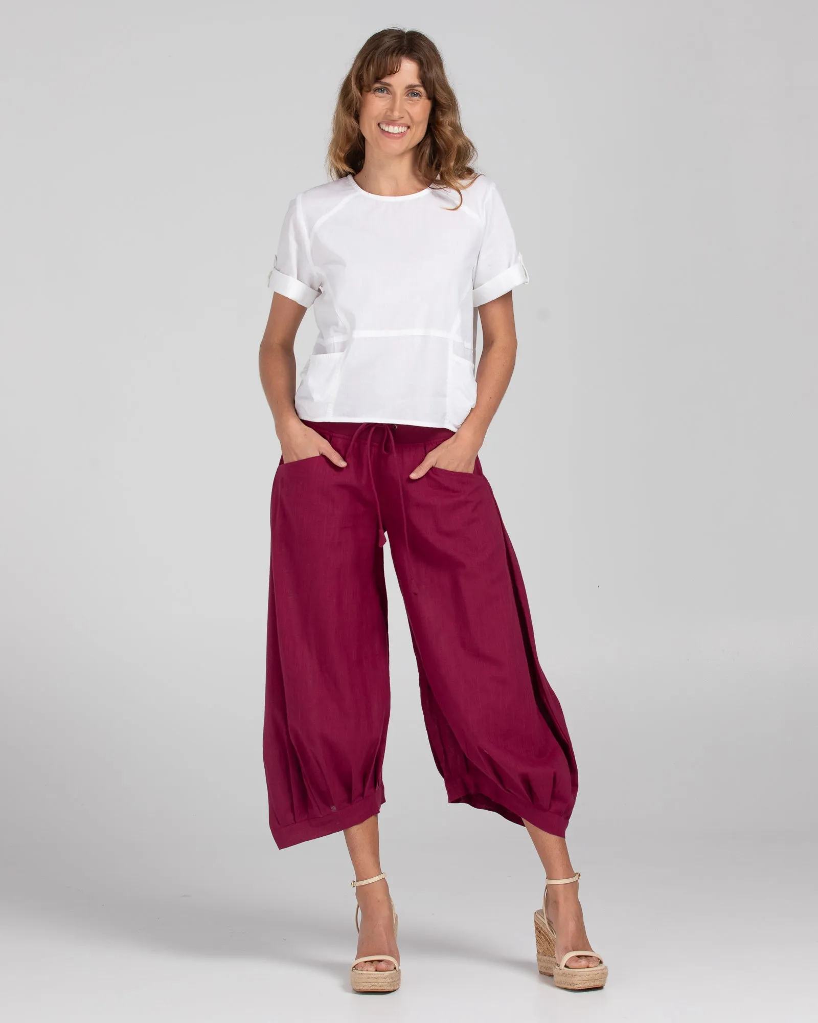 Guru Pant - Deep Magenta