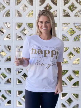 'Happy New Year' Signature Graphic Tee