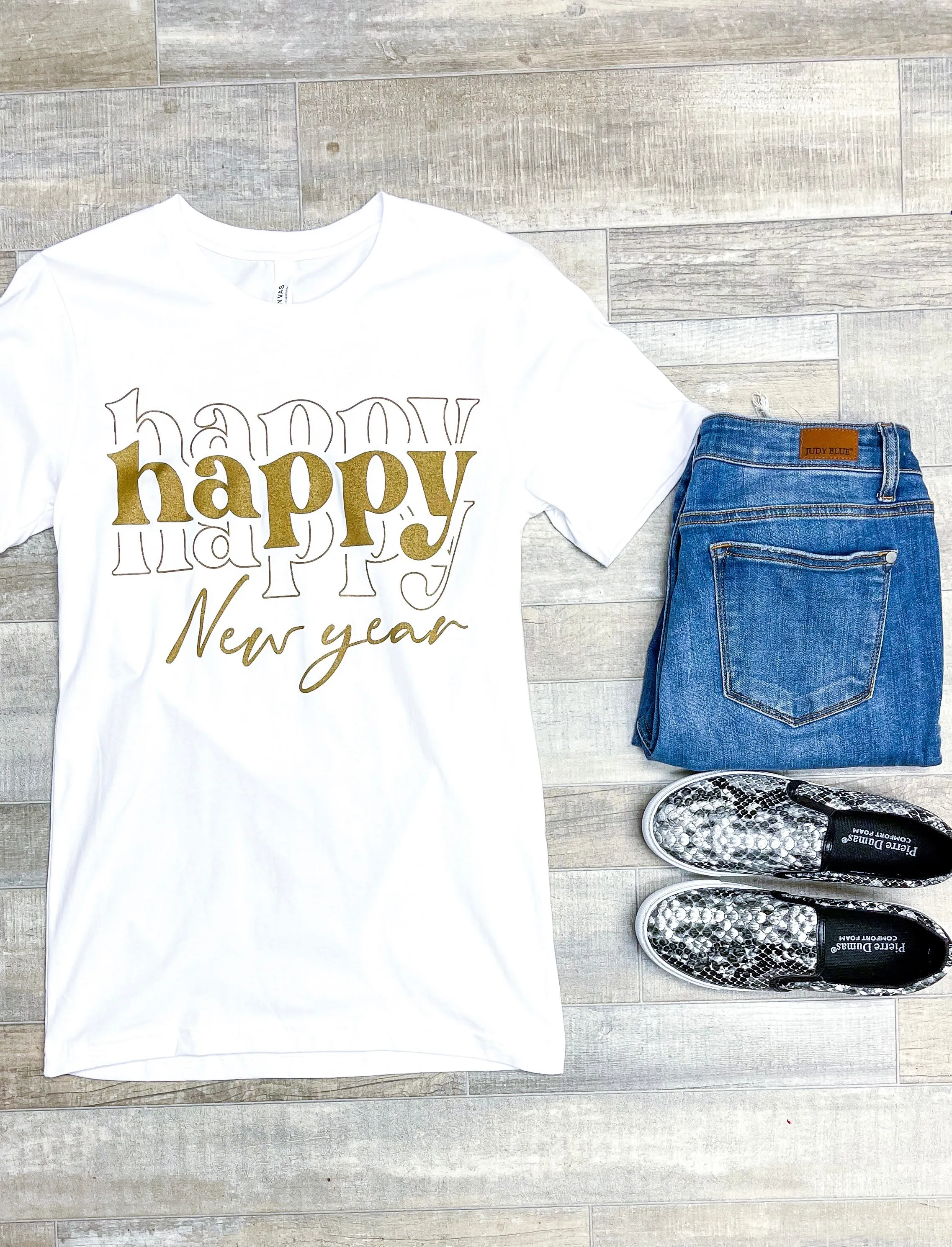 'Happy New Year' Signature Graphic Tee