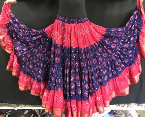 Indian Tie-Dye Bandhani Skirt