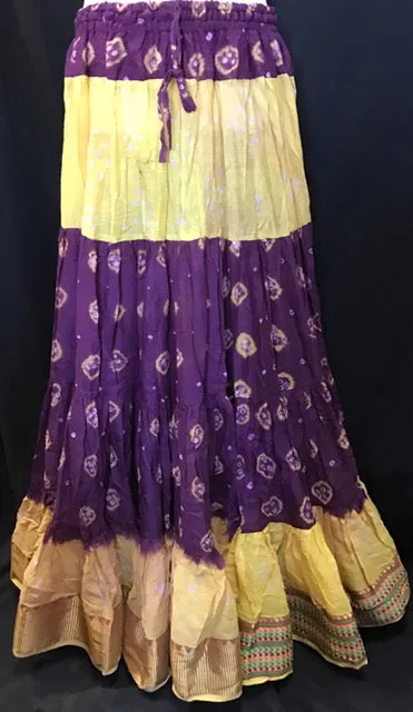 Indian Tie-Dye Bandhani Skirt