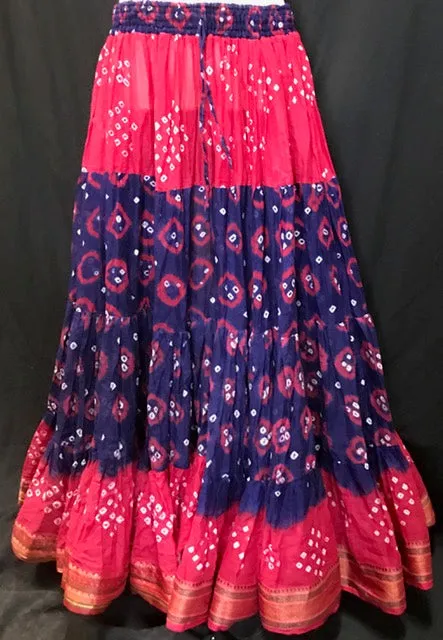 Indian Tie-Dye Bandhani Skirt