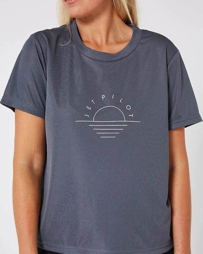 Ladies Pacer Tee | Charcoal