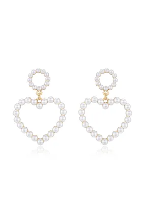 Loving Pearl Heart & Earrings