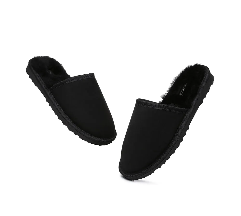 Men Scuff Australian Made Double Face Sheepskin Water Resistant Slippers