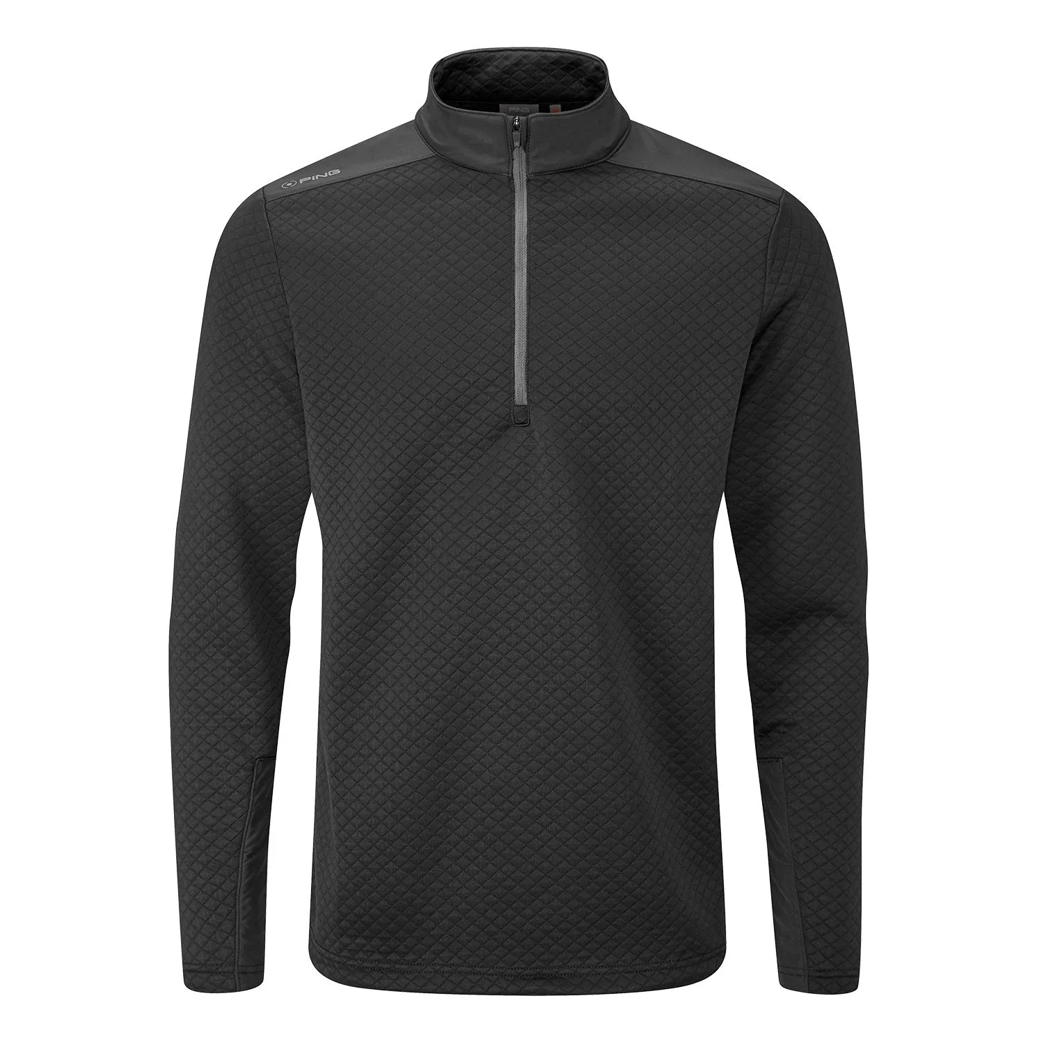 Ping Marshall Half Zip Golf Pullover - Black