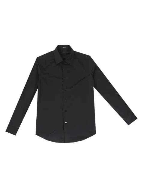 Plain Formal Biz Shirt (Black) 6285