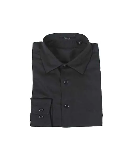 Plain Formal Biz Shirt (Black) 6285