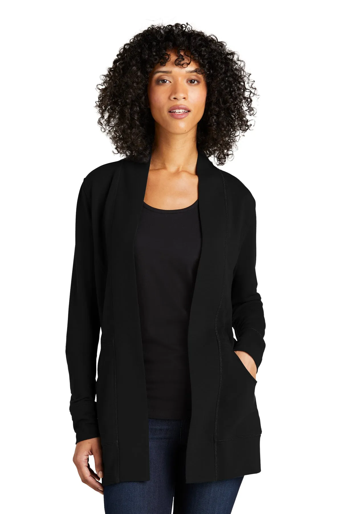 Port Authority® LK825 Ladies Microterry Cardigan