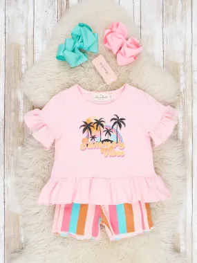 "Summer Vibes" Ruffle Outfit