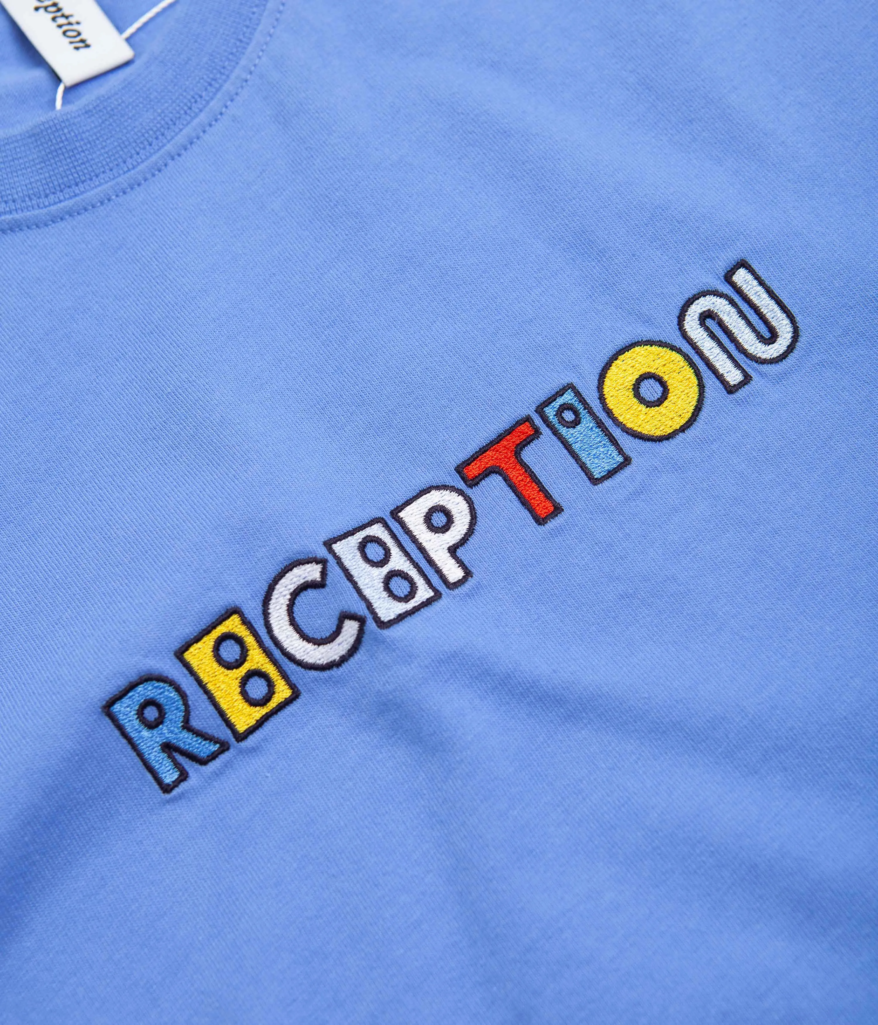 Reception Motto Long Sleeve T-Shirt - Granada Blue