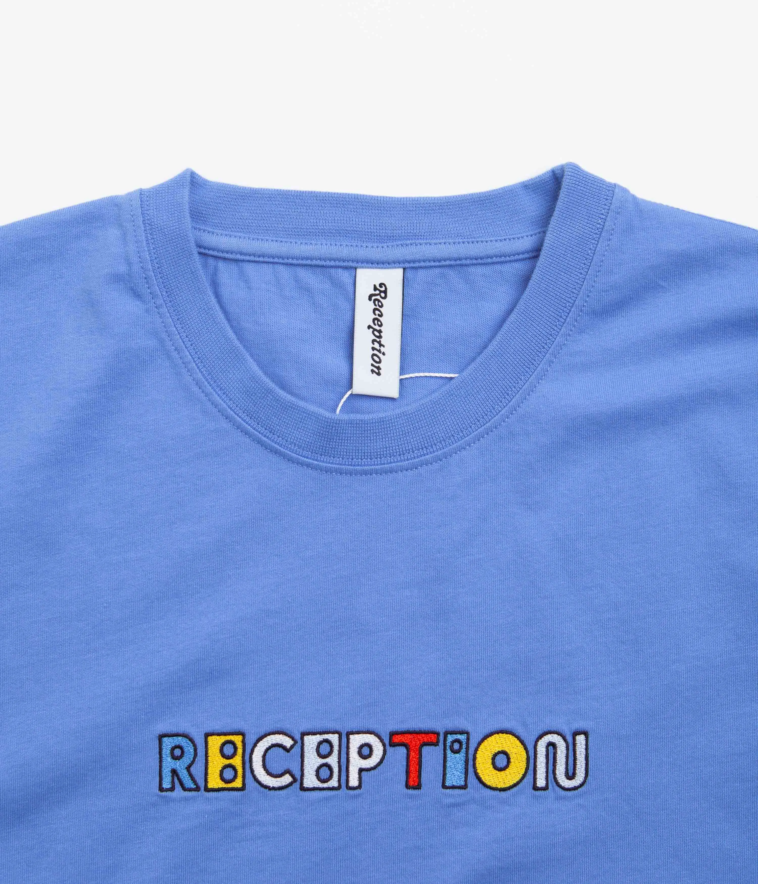 Reception Motto Long Sleeve T-Shirt - Granada Blue