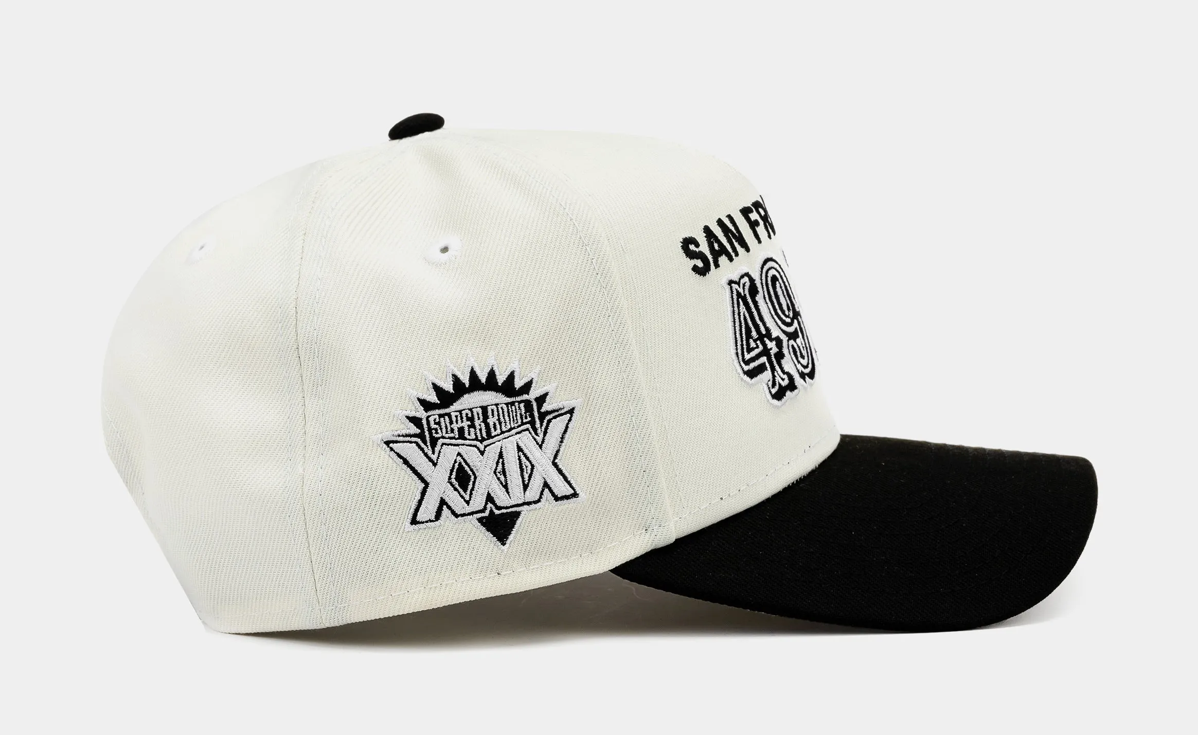 Shoe Palace Exclusive San Francisco 49ers XXIX Superbowl 9Forty Snapback Mens Hat (White/Black)