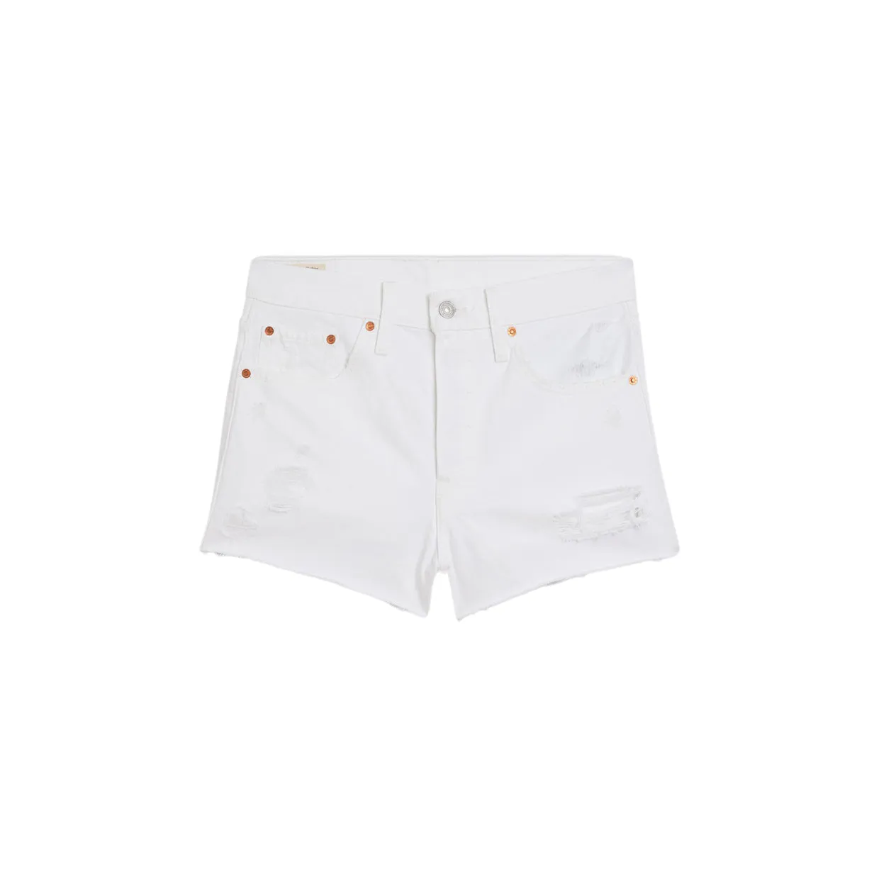 Shorts Donna Levi's 501 Original Bianco