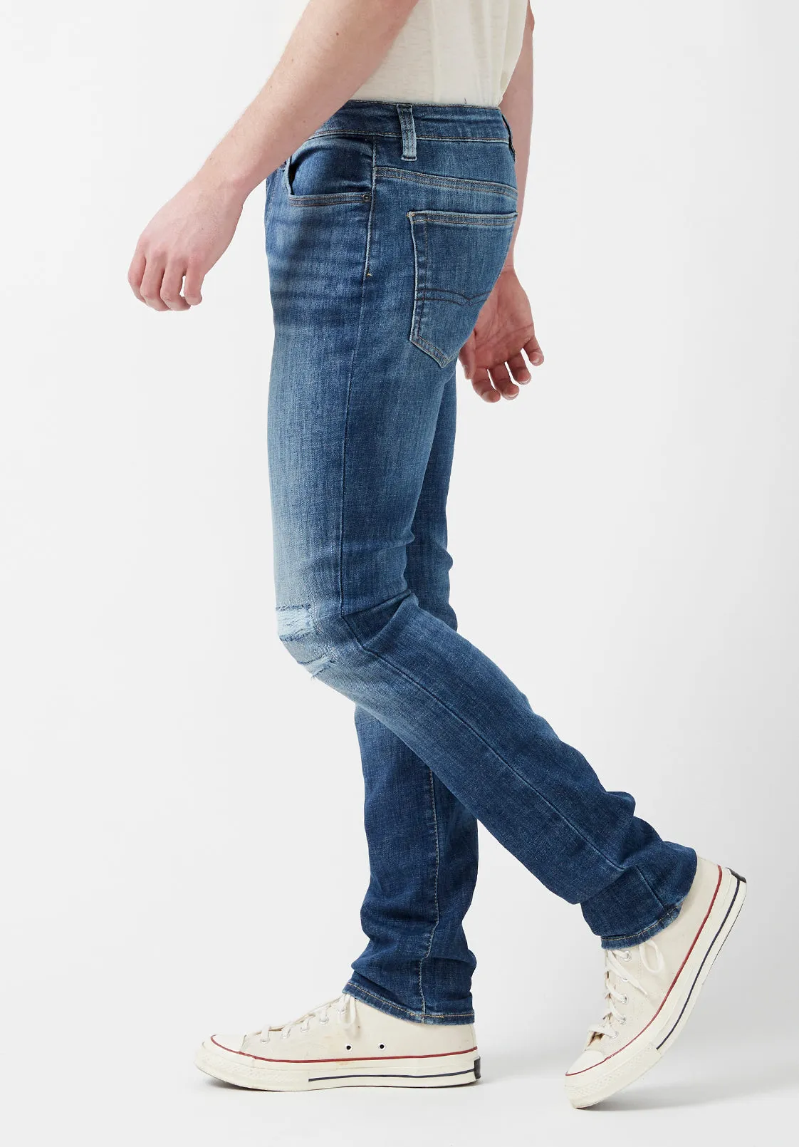 Slim Ash Men's Jeans in Worn Blue - BM22819