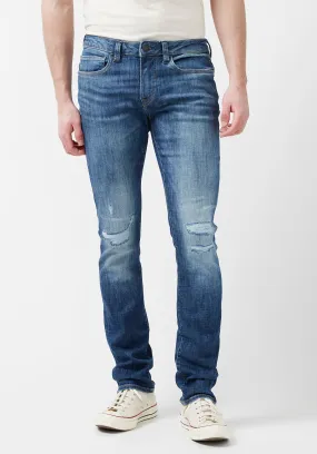 Slim Ash Men's Jeans in Worn Blue - BM22819