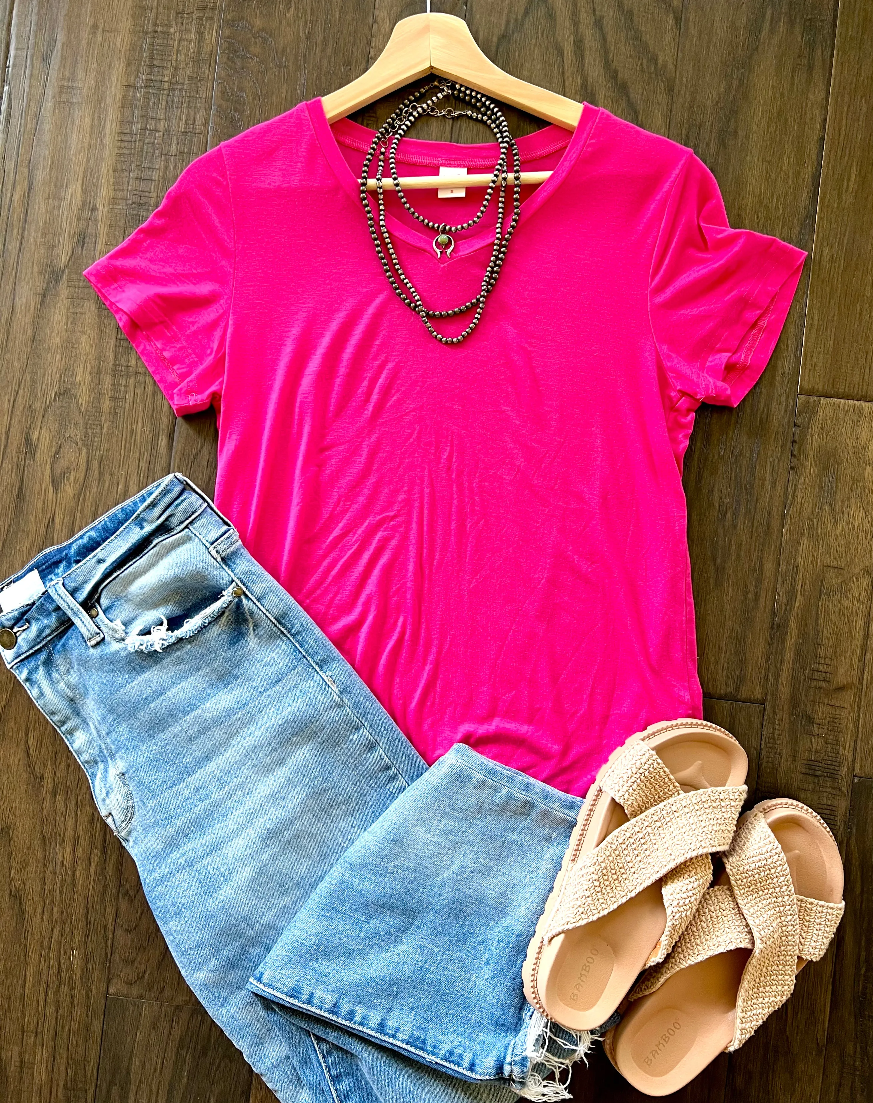 Soft Basic V-Neck Tees {multiple colors}