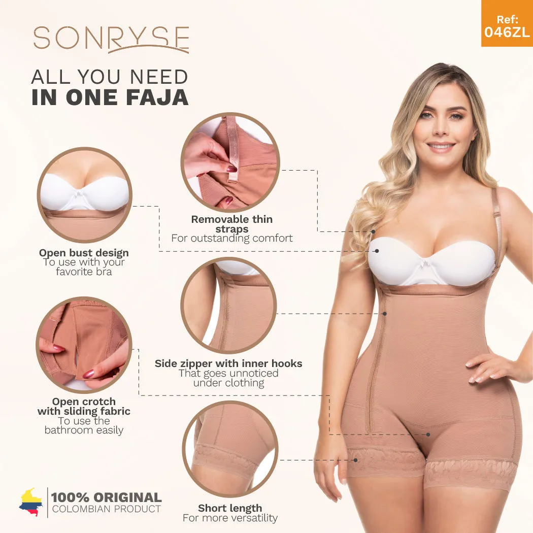 SONRYSE 046 | Colombian Butt Lifter Bodysuit Shapewear | Everyday and Postpartum Use | Powernet