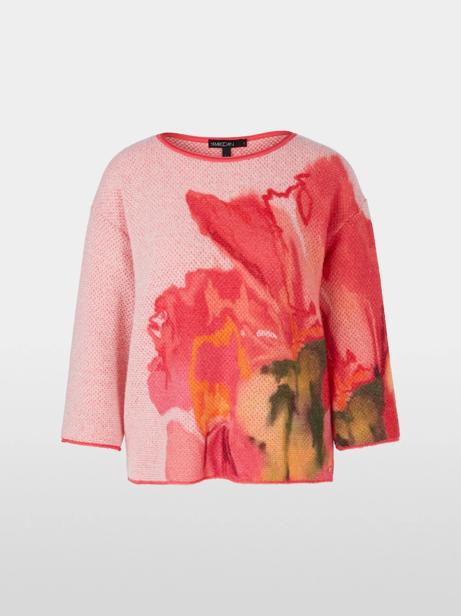 Sweater - Coral/Print