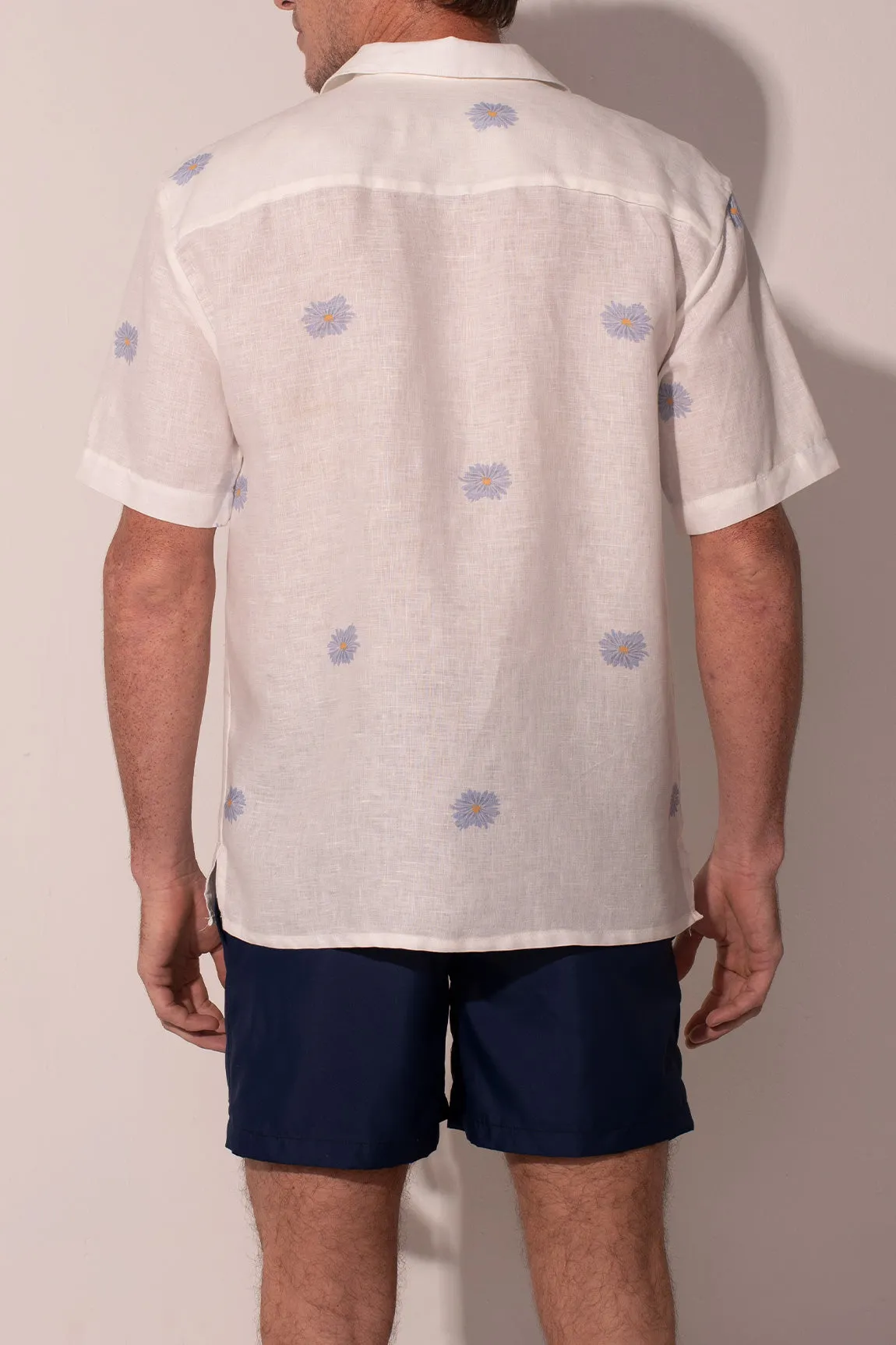 The Summer Daisy Men Linen Shirt