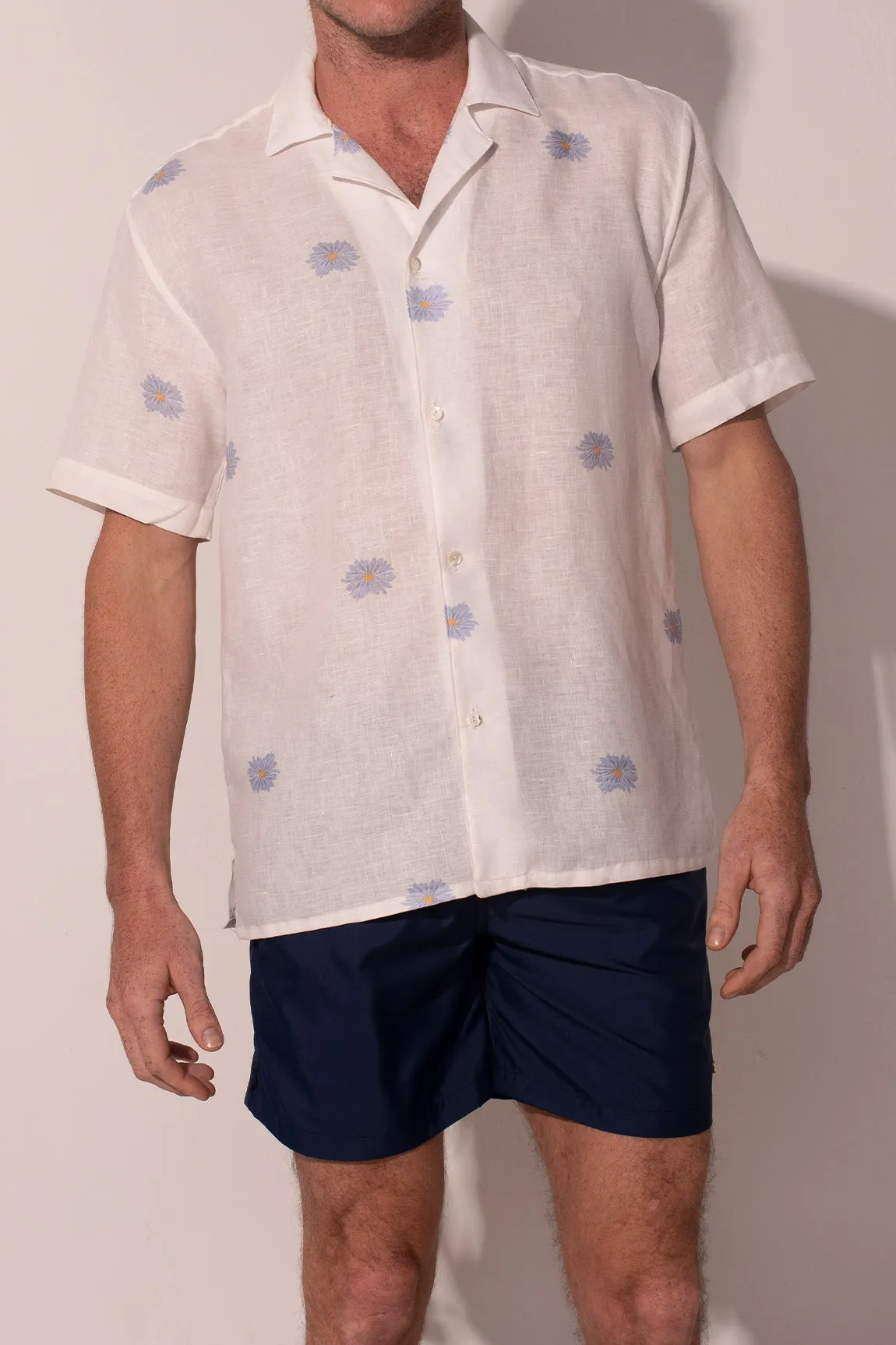 The Summer Daisy Men Linen Shirt