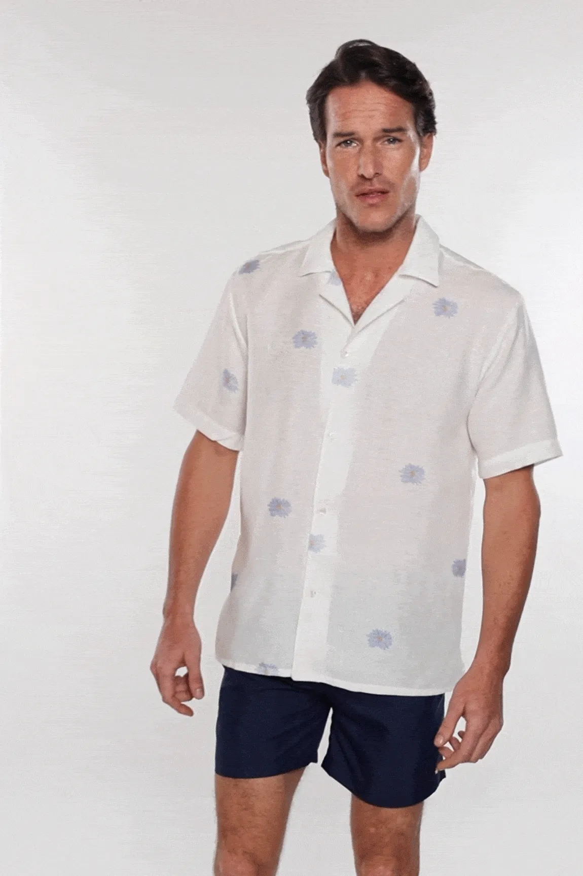 The Summer Daisy Men Linen Shirt