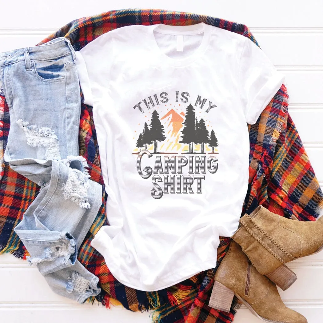 This Is My Camping Shirt Outdoors Graphic T-Shirt - NA152