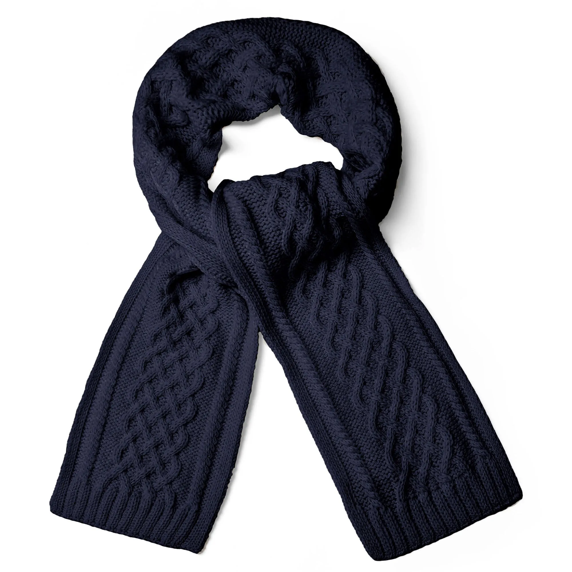 Triple Twist Merino Wool Scarf