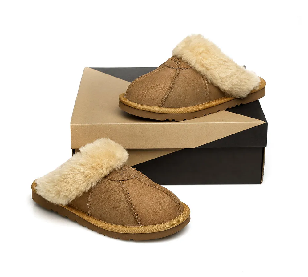 UGG Slippers Double Faced Sheepskin Wool Nonslip Slippers Robert