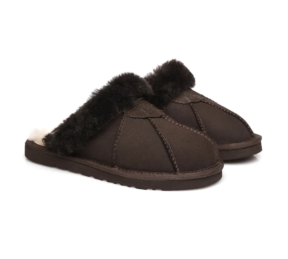 UGG Slippers Double Faced Sheepskin Wool Nonslip Slippers Robert