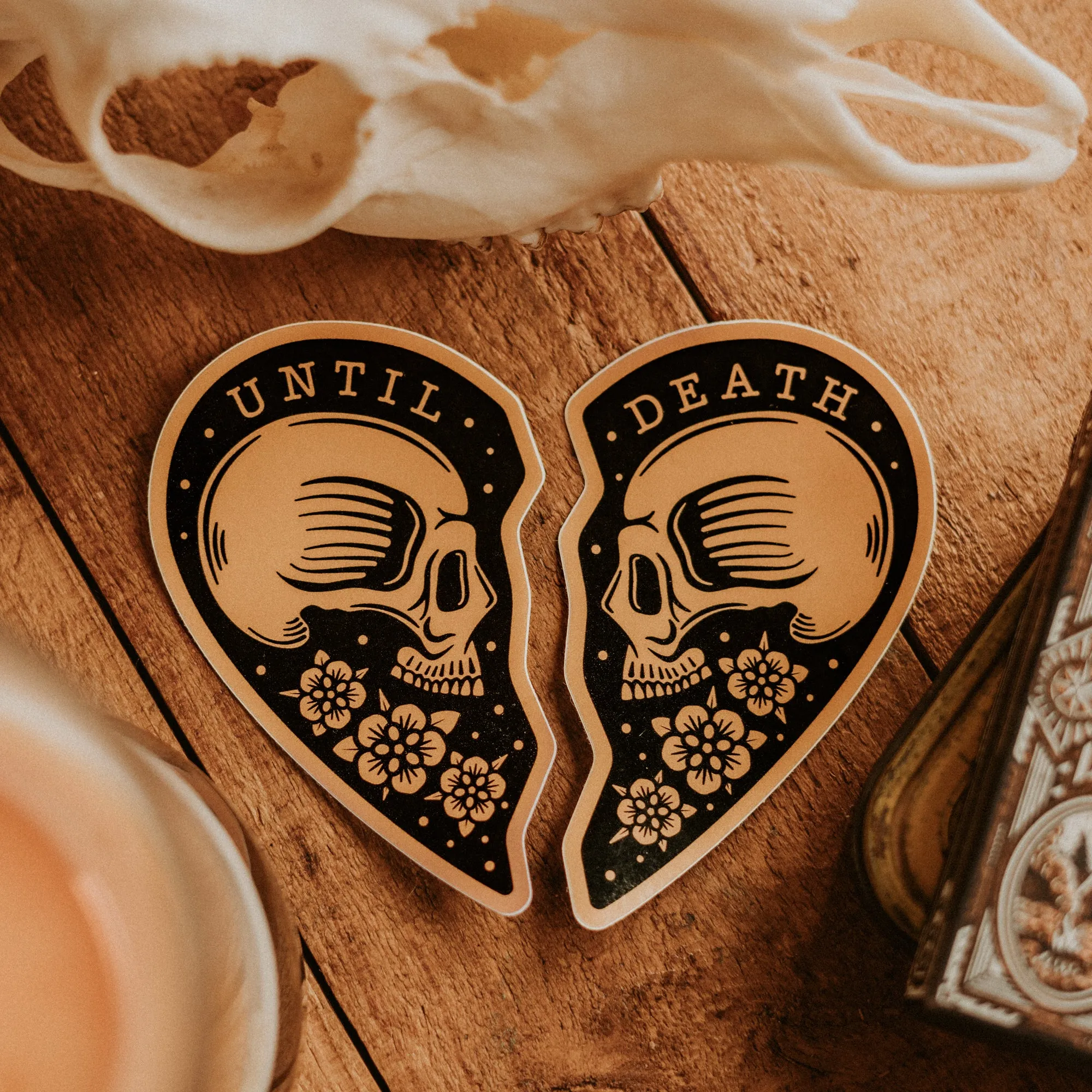 UNTIL DEATH - VINYL STICKERS