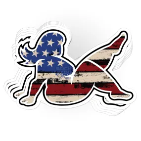 USA Real Mudflap Girl sticker