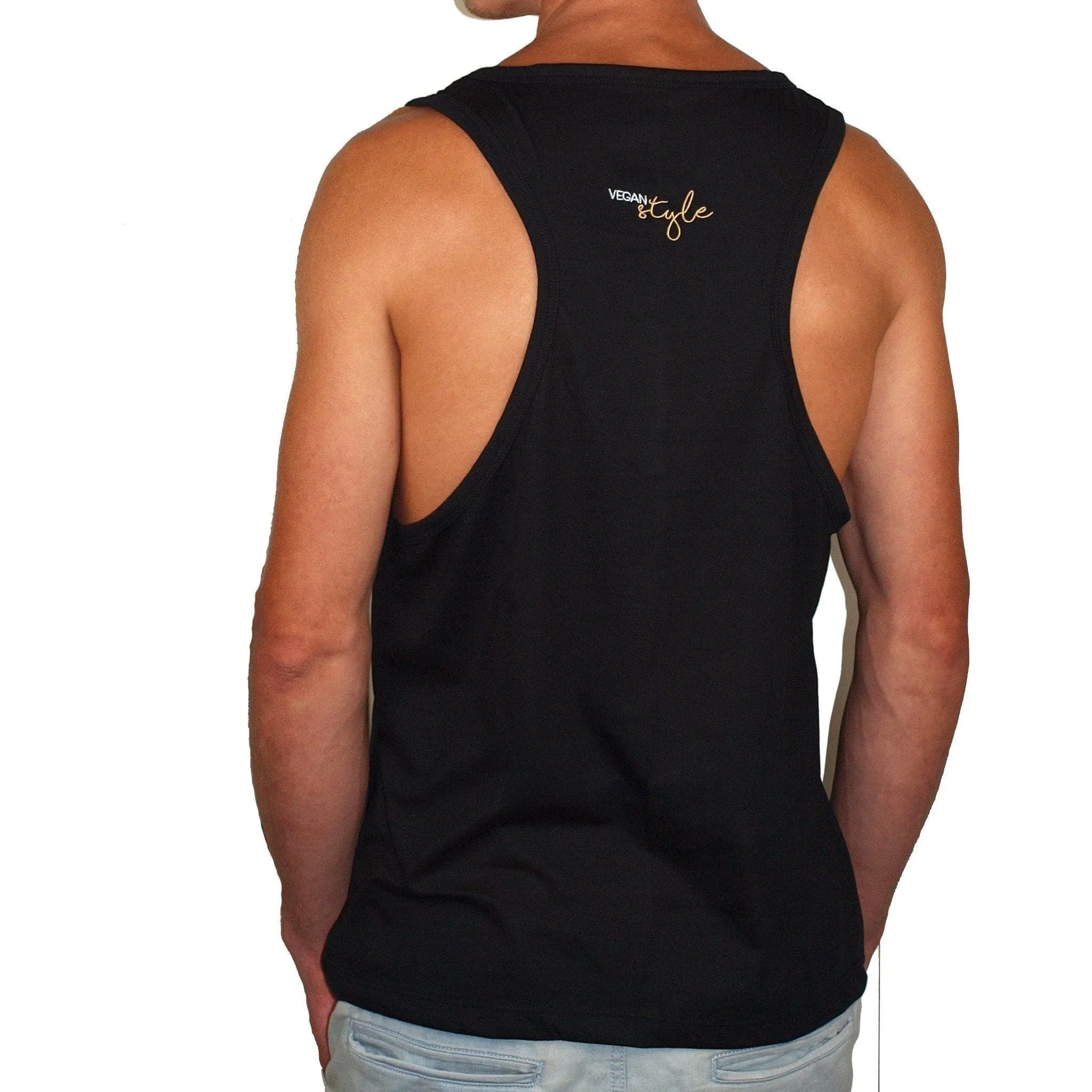 Vegan Style Men's Tank Top in black