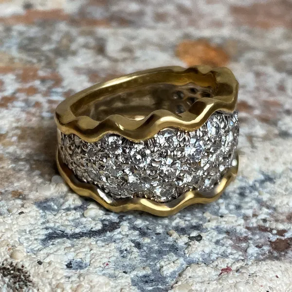 Vintage Pave Diamond Band