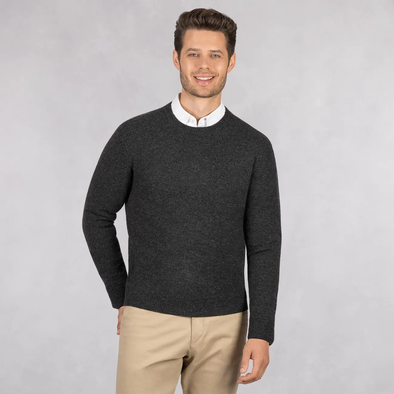 Wool Pullover Round Neck Men